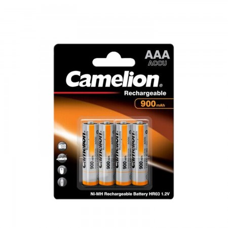 Camelion HR03 AAA 900mAh įkraunamos baterijos, 4 vnt.